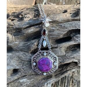 Nicky Butler Limited Edition 27/250 Sterling Silver Multi Stone Necklace